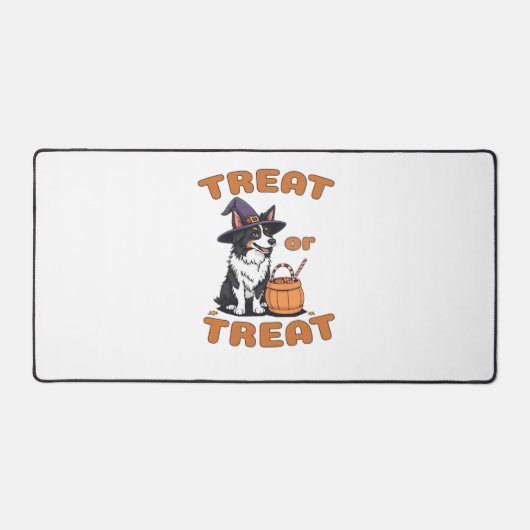 Border Collie Halloween Hondenkostuum "Trakteer of Bureaumat (Voorkant)