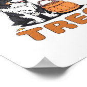 Border Collie Halloween Hondenkostuum "Trakteer of Poster (Hoek)
