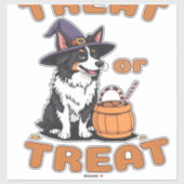 Border Collie Halloween Hondenkostuum "Trakteer of Sticker (Vel)