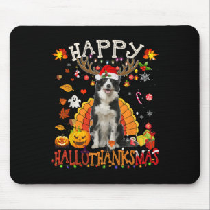 Border Collie Halloween Kersthond Happy Hallot Muismat
