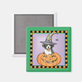 Border Collie Halloween Magnet (Voorkant / Achterkant)
