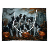 Border Collie Halloween Night Doggy Delight Groot Cadeauzakje (Voorkant)