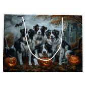 Border Collie Halloween Night Doggy Delight Groot Cadeauzakje (Achterkant)