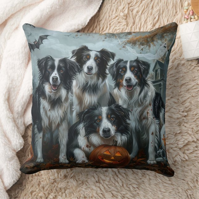 Border Collie Halloween Night Doggy Delight Kussen (Deken)