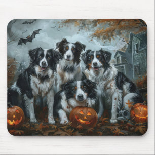 Border Collie Halloween Night Doggy Delight Muismat