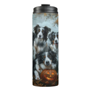Border Collie Halloween Night Doggy Delight Thermosbeker