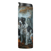 Border Collie Halloween Night Doggy Delight Thermosbeker (Geroteerd rechts)