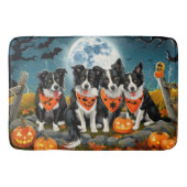 Border Collie Halloween Spooky Badmat (Voorkant)