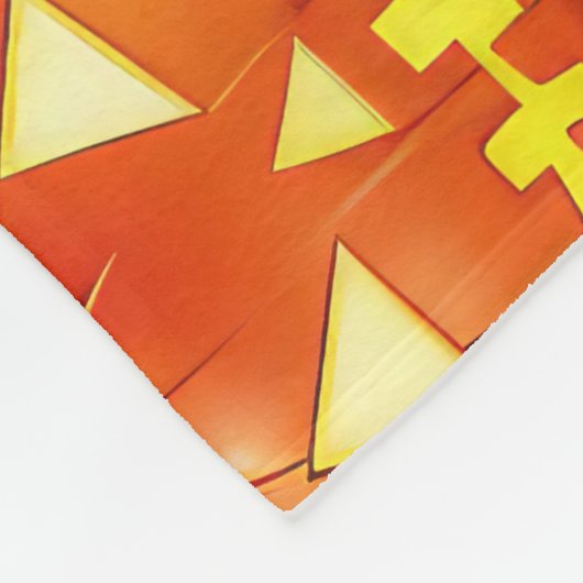 Border Collie Halloween Spooky Fleece Deken (Hoek)