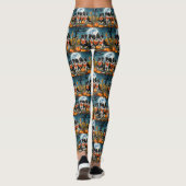 Border Collie Halloween Spooky Leggings (Achterkant)