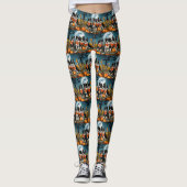 Border Collie Halloween Spooky Leggings (Voorkant)