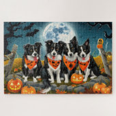 Border Collie Halloween Spooky Legpuzzel (Horizontaal)