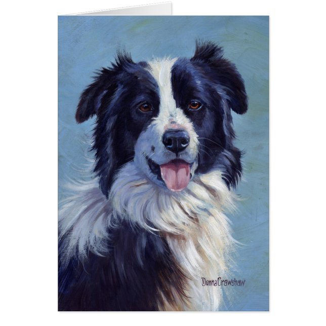 Border Collie Head (Voorkant)
