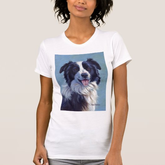 Border Collie Head T-shirt (Voorkant)