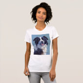 Border Collie Head T-shirt (Voorkant volledig)