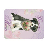 Border Collie Heart mama Magneet (Horizontaal)