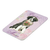 Border Collie Heart mama Magneet (Linkerzijde)