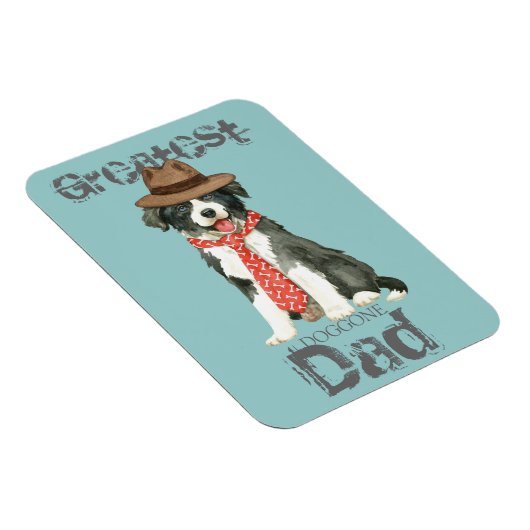 Border Collie Heart Pap Magneet (Rechterzijde)