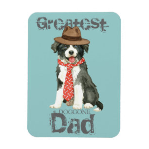 Border Collie Heart Pap Magneet