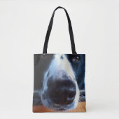 Border Collie Heeler Mix Dog Boop My Nose Photo Tote Bag (Voorkant)