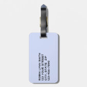 Border Collie Heeler Rescue Dog Sketch Art Bagagelabel (Achterkant verticaal)