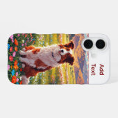 Border Collie Herdershond iPhone 16 Hoesje (Achterkant horizontaal)