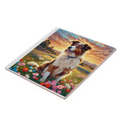 Border Collie Herdershond Tegeltje (Zijkant)