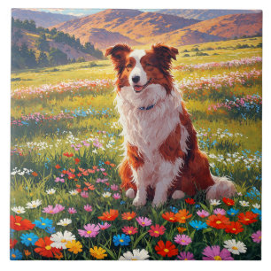 Border Collie Herdershond Tegeltje