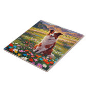 Border Collie Herdershond Tegeltje (Zijkant)