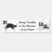 Border Collie Herding Bumpersticker (Voorkant)