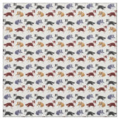 Border Collie Herding Dogs Fabric Stof (Swatch)