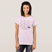 Border Collie Herding Sheep Tee Shirt (Voorkant volledig)
