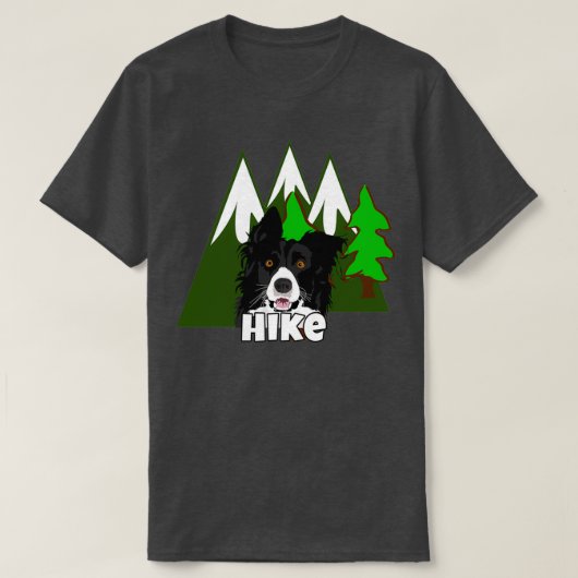 Border Collie Hike T-shirt (Design voorkant)