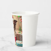 Border Collie Holiday Baking: Feestelijke Kerst Papieren Bekers (Links)