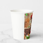 Border Collie Holiday Baking: Feestelijke Kerst Papieren Bekers (Rechts)