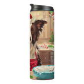 Border Collie Holiday Baking: Feestelijke Kerst Thermosbeker (Geroteerd rechts)