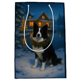 Border Collie Holiday  Medium Cadeauzakje