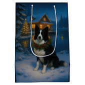 Border Collie Holiday  Medium Cadeauzakje (Achterkant)