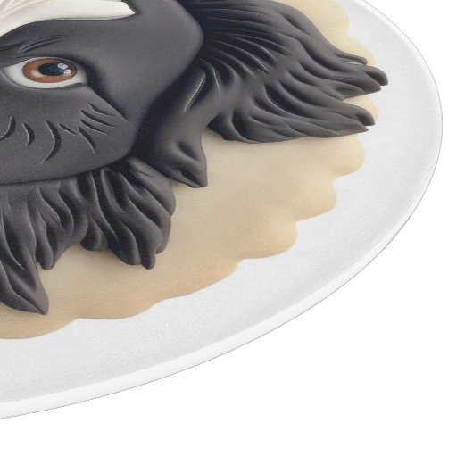 Border Collie Hond 3D Geïnspireerd Snijplank (Hoek)