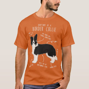 Border Collie Hond Anatomie 3 T-shirt