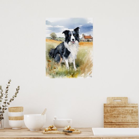 Border Collie - Hond Art Print (Keuken)