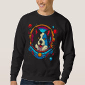 Border Collie Hond Astronaut Trui (Voorkant)