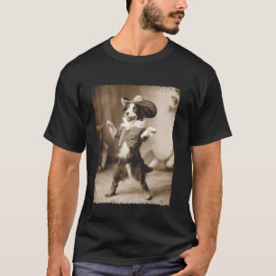 Border Collie Hond Cowboy T-shirt