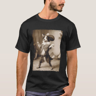 Border Collie Hond Cowboy T-shirt