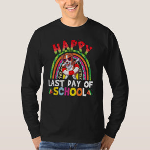 Border Collie Hond Dabbing Watermeloen Zwembad Ler T-shirt
