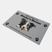 Border Collie Hond Deurmat (Schuin)