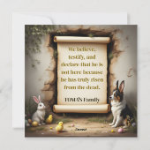 Border Collie hond en de boodschap Feestdagenkaart (Achterkant)