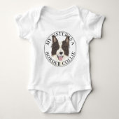 Border Collie Hond Grote Zus Romper (Voorkant)