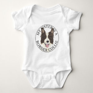 Border Collie Hond Grote Zus Romper