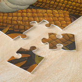 Border Collie Hond Herfst Oogst Thanksgiving Legpuzzel (Zijkant)